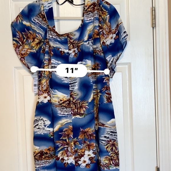 🌺 New with Tags Blue Hawaiian Dress from Hilo Hattie - Size 2X 🌺 - Picture 9 of 9